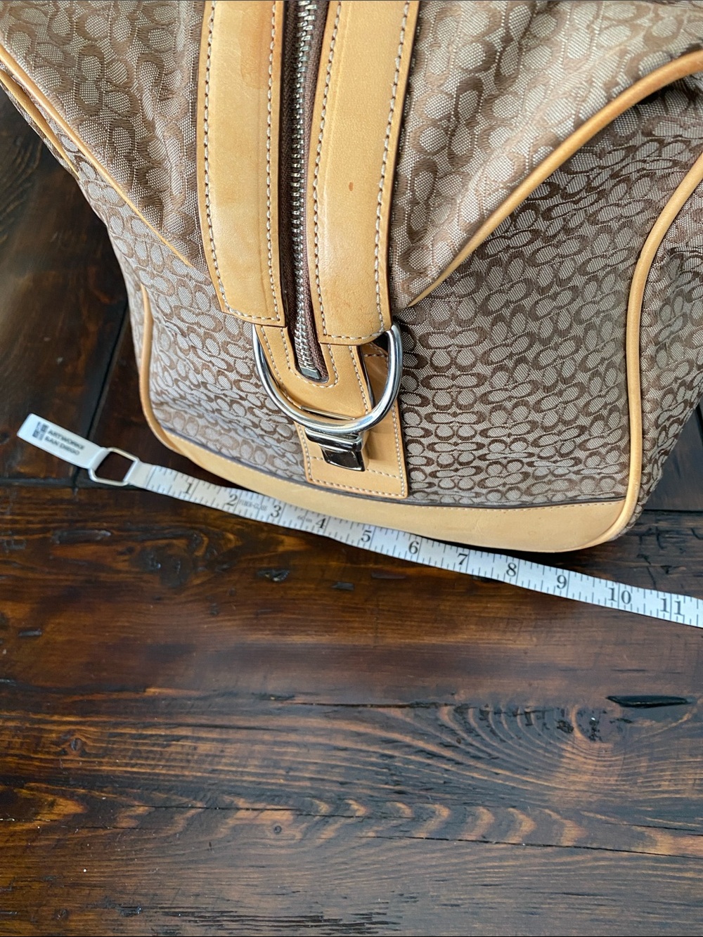 Coach Signature Monogram Large Duffle Bag - Picture 11 of 15